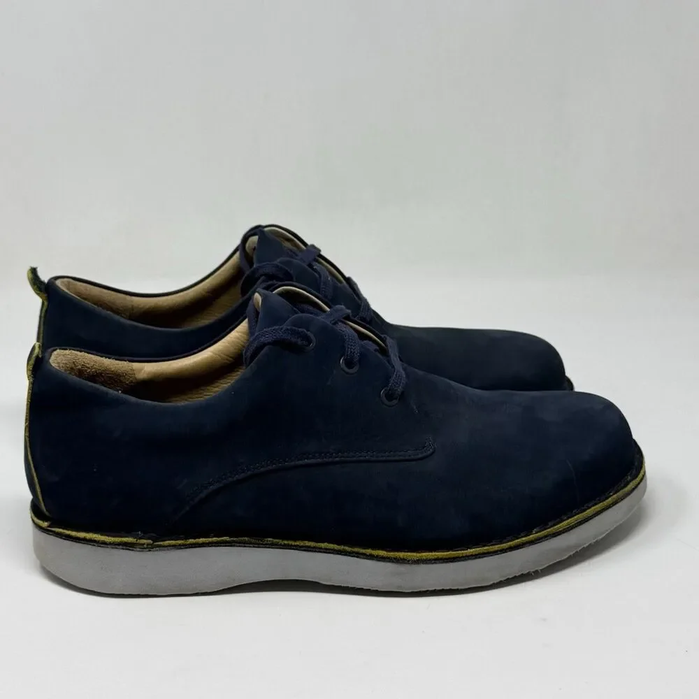 Samuel Hubbard Free Un-Sneaker Mens 12 W Wide Blue Nubuck Leather Walking Shoes